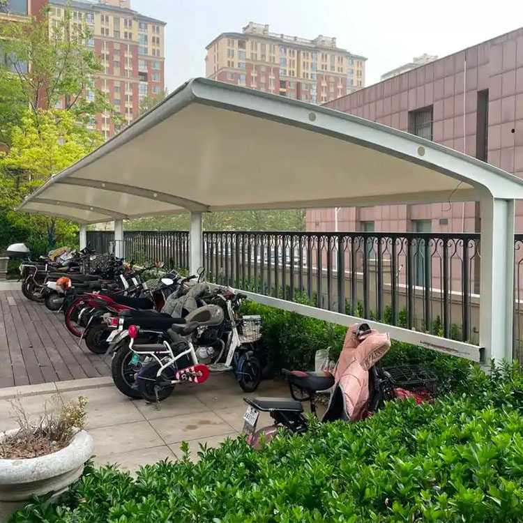 新宾膜结构电动车棚